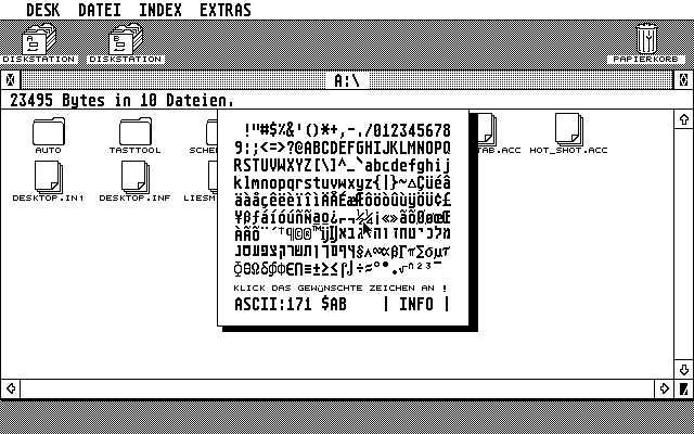 ASCII-Zeichentabelle