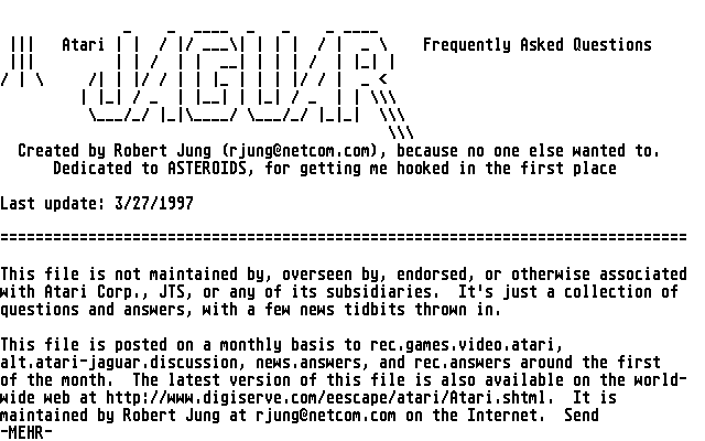 Jaguar FAQ