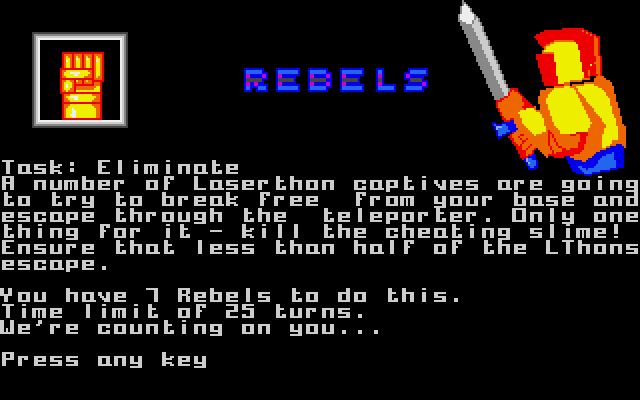 Rebels versus Laserthons