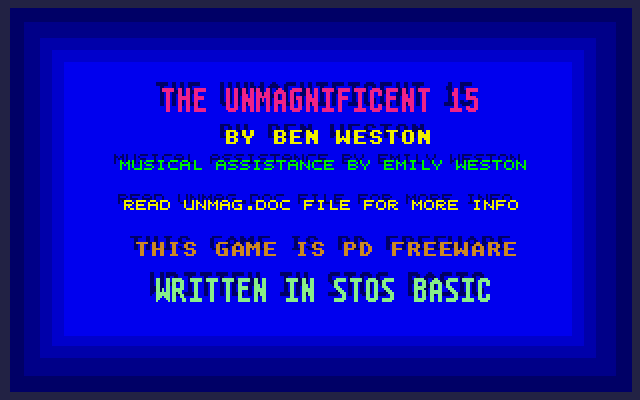 Unmagnificent 15