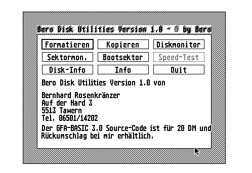 Bero Disk Utilities