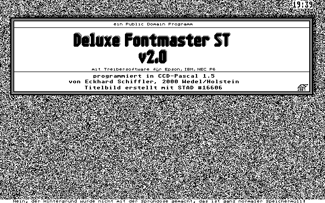 Deluxe Fontmaster ST