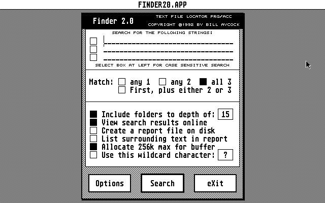 Finder Text File Locator