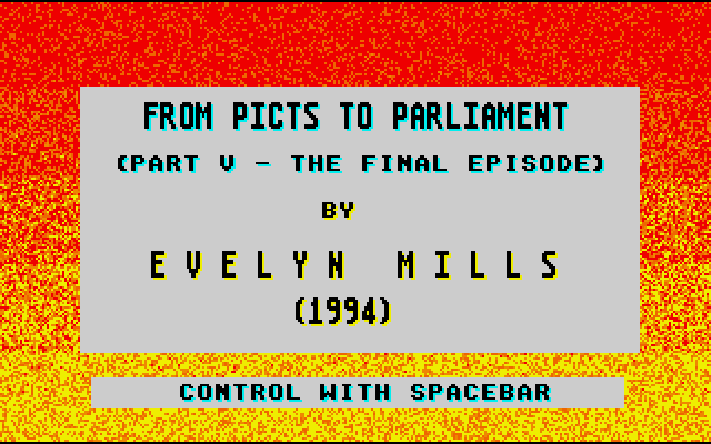 From Picts to Parliament Part V