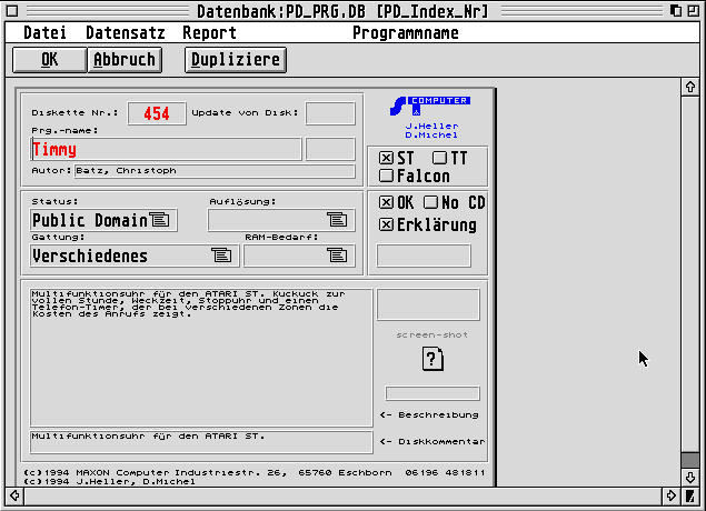 ST-Computer PD-Datenbank