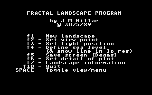 The Fractal Landscape Generator