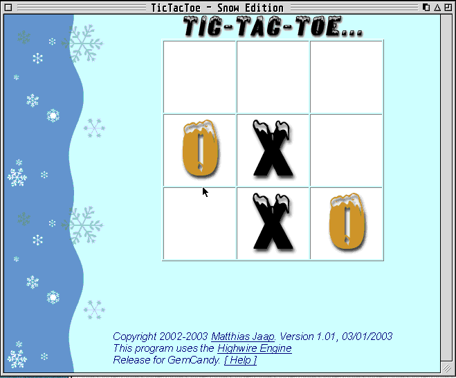 Tic Tac Toe - Snow Edition