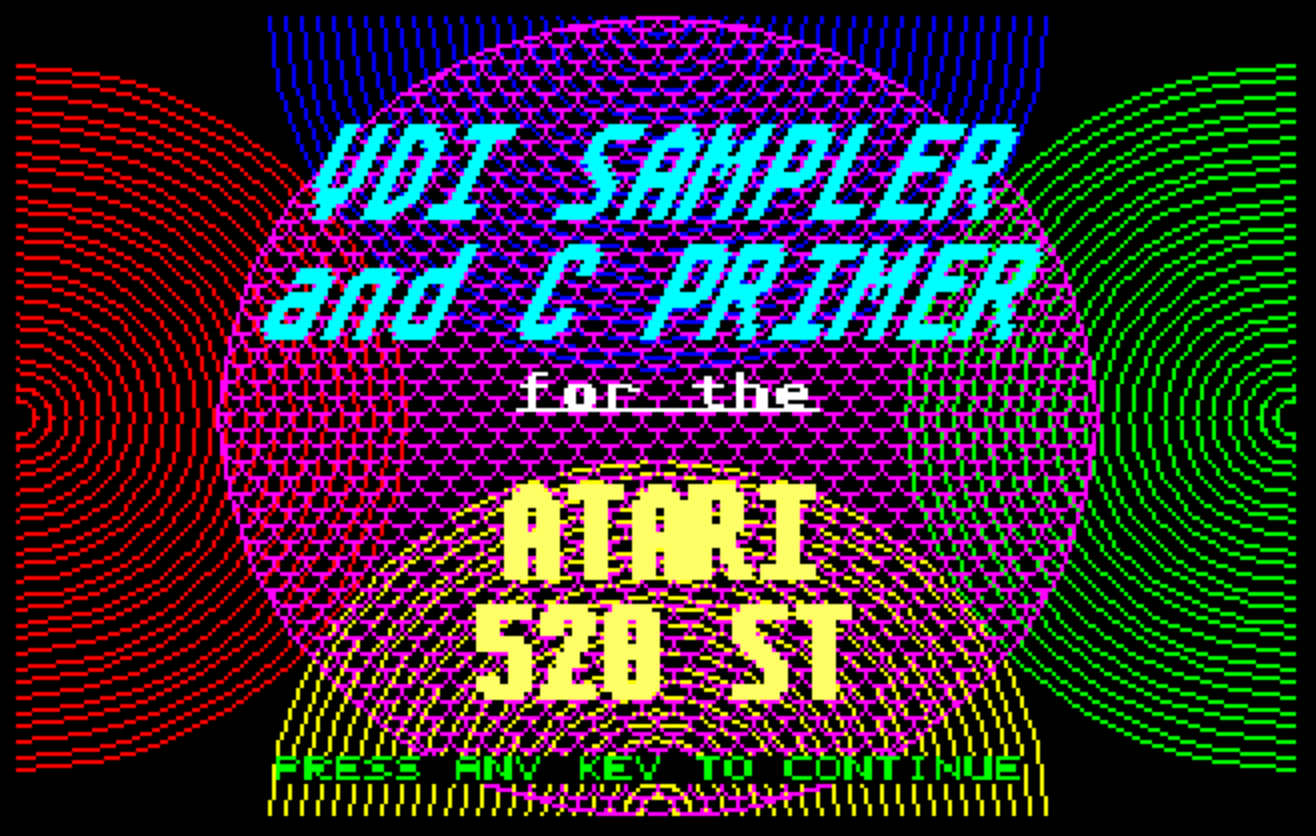 VDI Sampler and C Primer