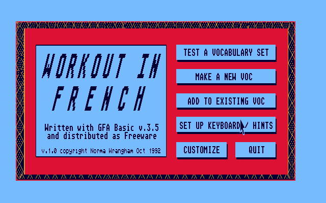 Workout in French