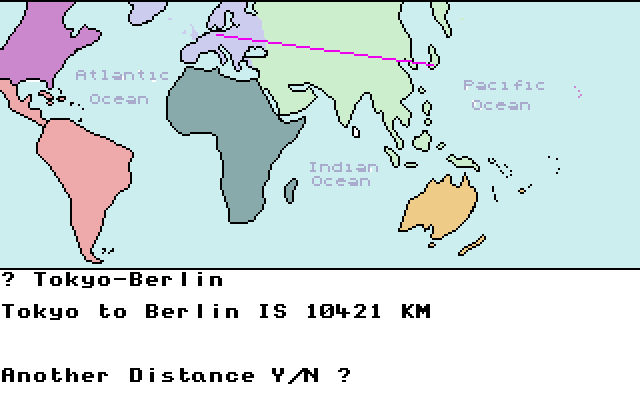 World Air Distances